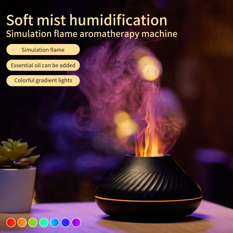 ScentFuse - 130 mls Smart Flame Humidifier & Aroma Diffuser