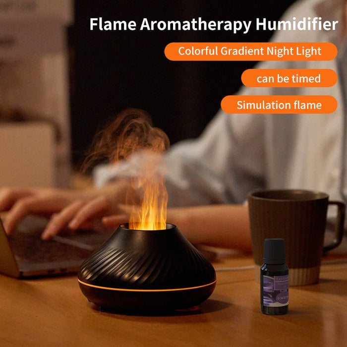 ScentFuse - 130 mls Smart Flame Humidifier & Aroma Diffuser